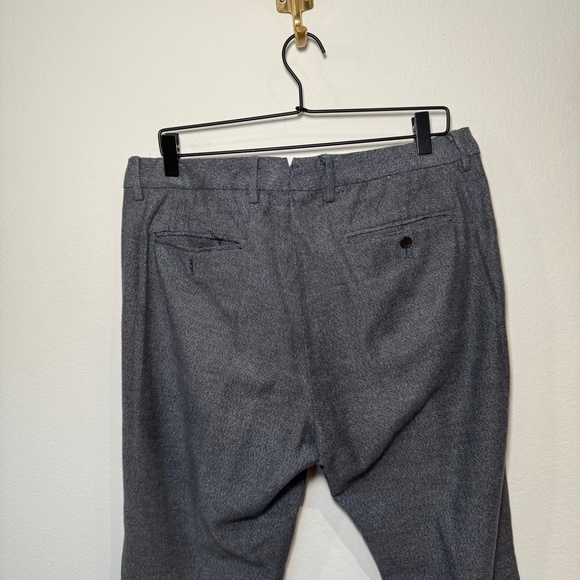 Bonobos Pants Men's Size 35 x 31 Grey Dress Cotton Flat Front Office Business - Picture 5 of 6